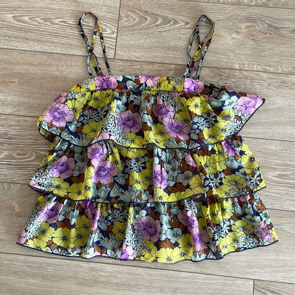 Anthropologie Leifnotes crop tank top